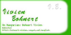 vivien bohnert business card